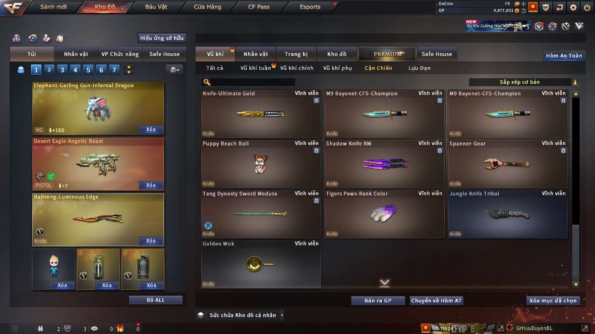 shop acc cf uy tin gia re